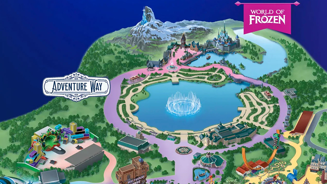 nieuwe kaart van disney adventure world
