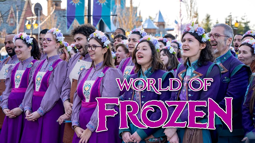 world of frozen cast members in Disneyland Parijs