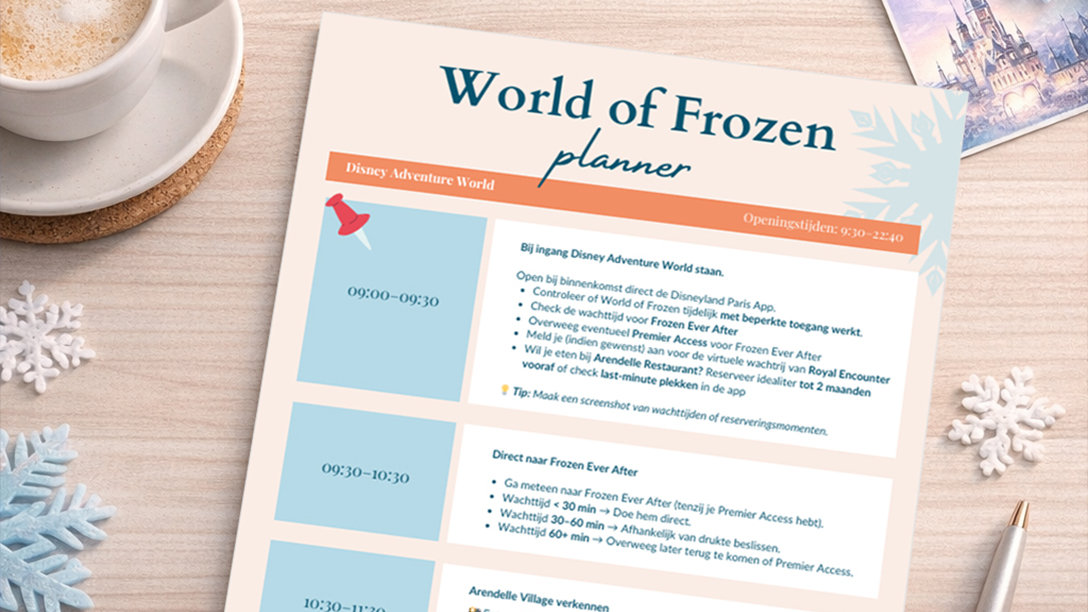 world of frozen dagplanning